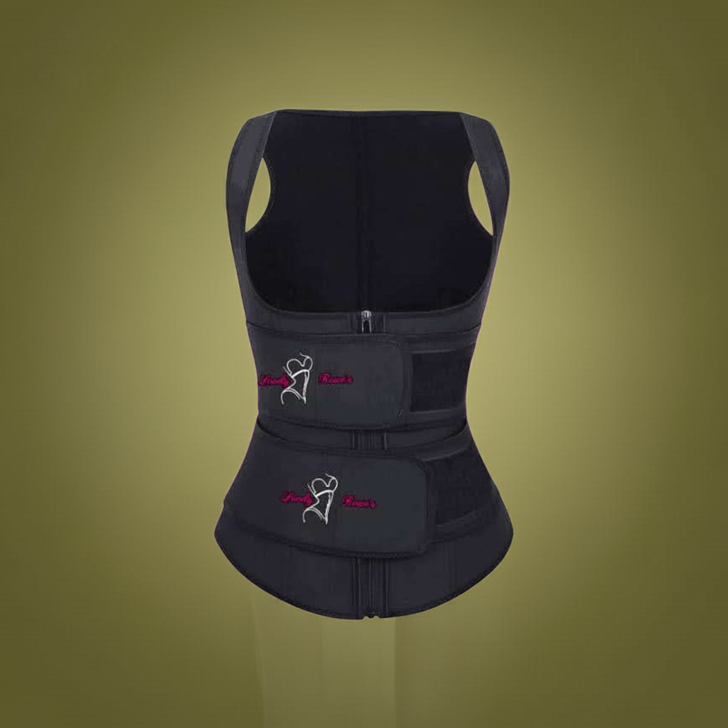 Rowe's Sauna Vest Workout Waist Trainer with Double Belt