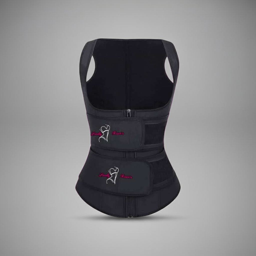 Rowe's Sauna Vest Workout Waist Trainer with Double Belt
